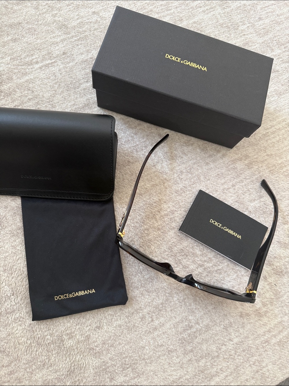 Dolce & Gabbana Oversized Tortoise Brown Sunglases Model DG4513 Full Set - Picture 4 of 9